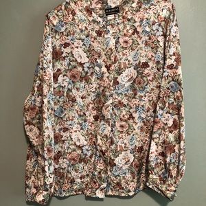 Notations Blouse Floral Print 20W Pretty!